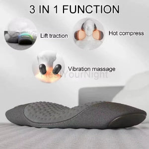 Waist Pillow Back Massage Protection Pad Massage Lying Flat Waist Relief Waist Support Heating Vibrating Back Massager
